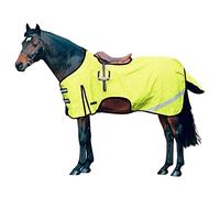 Hi Vis Reflective Exercise Sheet - Equestrian Waterproof Rug with Tail Flap - Night Safety Rugs