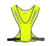 Hi-Vis Reflective Running Vest with Pocket - Adjustable High Visibility Safety Gear for Men & Women, Breathable Reflector Vest for Jogging, Hiking & Cycling