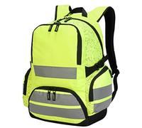 Hi Vis SH7702 Shugon London Pro Hi-Vis Backpack Bag Adjustable Padded Shoulder Straps and Webbed Carrying Handle (Hi Vis Yellow)