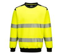 hi vis Sweatshirt mens hi viz jumper Safety pullover Work top Portwest PW379