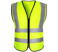 Hi Vis Vest, Security High Visibility Vest, Reflective Jackets, High Vis Vests for Men, Women, Adult, Hi Viz Vests Neon Yellow/Green