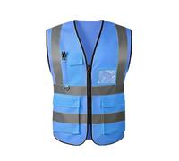 Hi Vis Vests for Women Men High Visibility Reflective Safety Security Vest with Pockets Zipper Front Meets ANSI/ISEA Standards