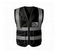 Hi Vis Vests for Women Men High Visibility Reflective Safety Security Vest with Pockets Zipper Front Meets ANSI/ISEA Standards