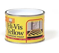 Hi-Vis Yellow Warning Paint - 180ml Quick-Dry, High Visibility Safety Marking Paint for Wood, Metal & Concrete - Indoor/Outdoor Use (4)