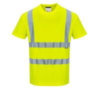 Portwest Cotton Comfort T-Shirt Short Sleeve Yellow Size: S Colour: Ye S