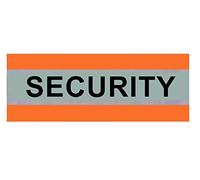 Hi Visibility Orange Arm Band Printed SECURITY