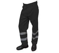 Hi Viz Black Work Wear Cargo Railway Council Bin Trousers Pant, 30 - Regular
