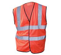 Hi Viz Cool Mesh Vest Waistcoat HVMW (LL) Colour=Orange Size=XXL