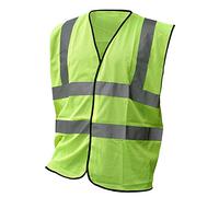 Hi Viz Cool Mesh Vest Waistcoat HVMW (LL) Colour=Yellow Size=Large