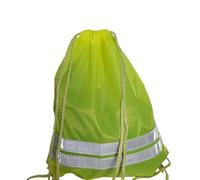 Hi Viz Orange Reflective Bag Rucksack Gymsac Safety PPE Work Cycling Hiking