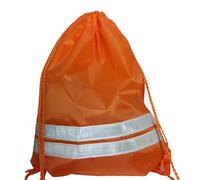 Hi Viz Orange Reflective Bag Rucksack Gymsac Safety PPE Work Cycling Hiking
