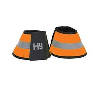 Hy Equestrian Reflector Hi Viz Over Reach Boots - Full · Orange