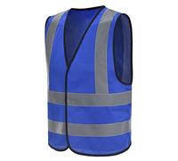 Hi viz Vest Blue Reflective Vest xxxl High Visibility hi viz vis Executive Waistcoat