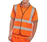 HI VIZ WAISTCOAT FULL APP. G ORANGE XXXL