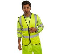 HI VIZ WAISTCOAT ZIP FASTENED SATURN YELLOW XL
