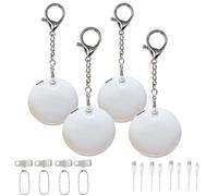 Hi-Y2Kgirls 4Pcs Purse Glow Heart Light, Love Keychain Handbag Light with LED Automatic Sensor and Motion Activation, Rechargeable Heart Shaped Purse Lamp for Women Girls Mother Friends (4PCS-Round)