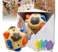 Hi-Y2Kgirls Boulder Block Handcrafted, Build Strength And Precision, 3D Boulder Block Rock For Climbers Climbing Ball Rock Climbing Training Ball, Finger Strength Training For Rock Climbers (1 pcs)