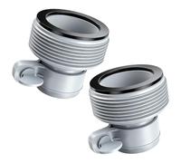 Hiacinto Pack of 2 Pool Hose Adapter, 1.5 Inch Pool Hose Connector, Pool Accessories Replacement Part, 32 to 38 mm Pool Adapter, Hose Adapter Pool for Intex Bestway Filter Pump