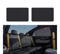 HIAHXC 2Pcs Car Window Shades Magnetic Sun Shade Stretchable Automotive Glass Sunshade for Side Windows Universal Mesh Car Sun Shade for Passengers(Rear)