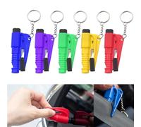 HIAHXC 5 Pcs Car Window Breaker, 3-In-1 Seat Belt Cutter and Window Breaker Keychain for Car Escape Tool Car Gadgets
