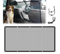 HIAHXC Dog Guard for Car Boot,Heavy Duty Adjustable Car Dog Guard with with Rope and Hooks, Universal Pet Divider Net for SUV, Estate & Hatchback Cars