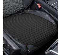 HIAHXC Universal Car Seat Cushion 60×49 cm, Non-Slip Breathable Front Seat Pad, Soft & Comfortable Driver Seat Cover for Car, SUV, Van, Truck,Modern Auto Seat Cushion for Cars Accessories (Black)
