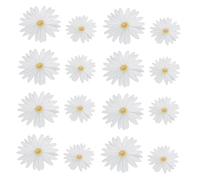 HIAKDOFT 1 Box Daisy Flower Cupcake Toppers Floral Cake Decorations for Spring Bridal Shower Birthday Party Supplies Paper Flower Cake Ornaments Easy to Insert and Charming
