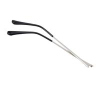 HIAKDOFT 1 Pair Silver Metal Eyeglass Replacement Arms Temple Tips, Single Tooth Copper Alloy Glasses Legs for Eyewear Frame Repair Kit, Compatible Sunglasses and Spectacles