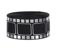 HIAKDOFT 1 Roll Present Ribbon Flower Wrapping Ribbon Silver Polyester Wreaths Making with Elegant Metallic Touch Multi-Functional Use Reliable for Photo Shoot Prop and DIY Crafting Project