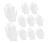HIAKDOFT 10 Pairs Soft Cotton Inspection Gloves Moisturizing Stretchable for Jewelry Jade Award Safe Handling Comfortable for Night