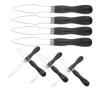 HIAKDOFT 10 Pcs Button Assist Tool with Black Handle for Seniors One Handed Button Fastener Aid and Adaptive Equipment for Arthritic Hands for Elderly Dressing