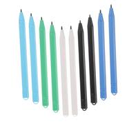HIAKDOFT 10 Pcs Fine Tip Stylus Pens for Lcd Drawing Boards and Writing Tablets, Multi-color Set Including Blue, Green, White, Light Blue, Black, Compatible with Touch Screens for Digital