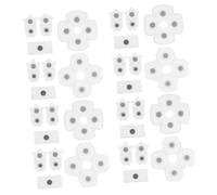 HIAKDOFT 10 Sets Handle Conductive Glue Pad Conductive Button Pad for Gamepad for Controller Controller White Silica Gel