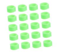 HIAKDOFT 100 Pcs Green Pigeon Identification Rings Clip Bands for Adult Poultry Breeds Use Foot Bands for Marking and Separating Racing Pigeons Parakeets Ducks Chickens and More