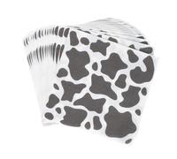 HIAKDOFT 100 Sheets Decorative Napkins with Colorful Cow Print Water-Absorbent Paper Party Serviettes for Household and Holiday Use Skin-Friendly Table Napkins