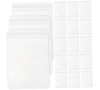 HIAKDOFT 100Pcs Clear Sealable Bags for Jewelry Storage Portable Transparent Pouches for Beads Buttons and Souvenirs for Organizing and Space Saving