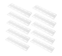 HIAKDOFT 100pcs Clear Self Adhesive Hanging Hooks PVC Slot Tabs for Retail Display Transparent Sticky Hooks for Lightweight Merchandise in Stores and Offices Strong Adhesion Easy Peel and