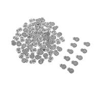 HIAKDOFT 100pcs Five Element Chinese Style Pendants Alloy Charms for Necklace Bracelet DIY Jewelry Making Accessories Vintage Retro Design Shine Preservation