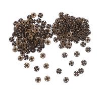 HIAKDOFT 100pcs Metal Snap Buttons Invisible Fasteners for Clothing Hand-Sewn Press Studs in Antique Copper Secure Replacement for Jackets and Garments