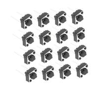HIAKDOFT 100Pcs Plastic Tactile Push Button Switches for Pcb Momentary Vertical Micro Button with Sensitive Trigger Compact Design for DIY Electronics and Precision Control