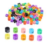 HIAKDOFT 100pcs Round Clothes Hanger Markers Fit Garment Clips Color Coding Labels for Wire Hangers Clear Identification and Damage Protection for Clothing Organization