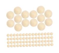 HIAKDOFT 100pcs Unfinished Wooden Balls Smooth Round Craft Spheres for DIY Projects Versatile Wood Beads for Creative Crafts and Home Decor