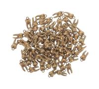 HIAKDOFT 100Pcs Vintage Alloy Teeth Charm Pendants for Jewelry Making DIY Crafts Unique Decorative Fake Teeth Charms for Bracelets Necklaces Earrings Accessories