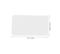 HIAKDOFT 100pcs White Blank Flash Cards Double-Sided Note Cards with Rounded Corners for Vocabulary Learning Business Trading and DIY Creative Projects