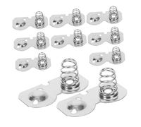 HIAKDOFT 10pcs Aa Battery Semicircle Springs Nickel Plated Conversion Contacts with Excellent Elasticity for Remote Controls Electronic Scales High Conductivity Power Transmission