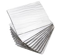 HIAKDOFT 10pcs Automotive Sound Deadener Mat Aluminum Foil Hood Insulation Pad Fireproof Shield Material High Density Car Soundproofing and Thermal Insulation