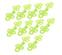 HIAKDOFT 10pcs Chinese Knot Buttons Handcrafted Three Leaf Frog Closures for Womens Cheongsam Outerwear Lightweight Breathable Seasonal Fasteners with Traditional National Style