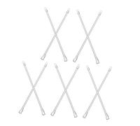 HIAKDOFT 10pcs Clear Plastic Vertical Blind Wand Replacement with Hook PP Plastic Tilt Rod for Cordless and Cellular Window Shades Smooth Grip Curtain Control Sticks for Home Use
