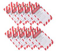 HIAKDOFT 10pcs Danger Do Not Operate Safety Tags Industrial Equipment Tags Versatile for Workplace Safety Visual Reminder to Prevent Accidents