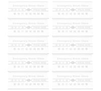 HIAKDOFT 10pcs Fire Alarm Glass Plate Replacement Emergency Break Glass Cover Compatible Manual Call Point High-Temperature Resistant for Fire Safety Systems